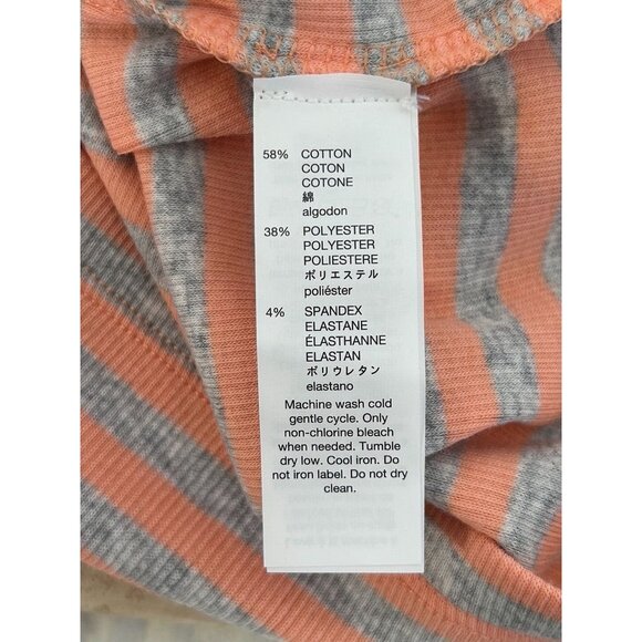 Gap Women's Stretch Tank Top in Peach Stripe - Sz M (NWT) - Picture 5 of 6
